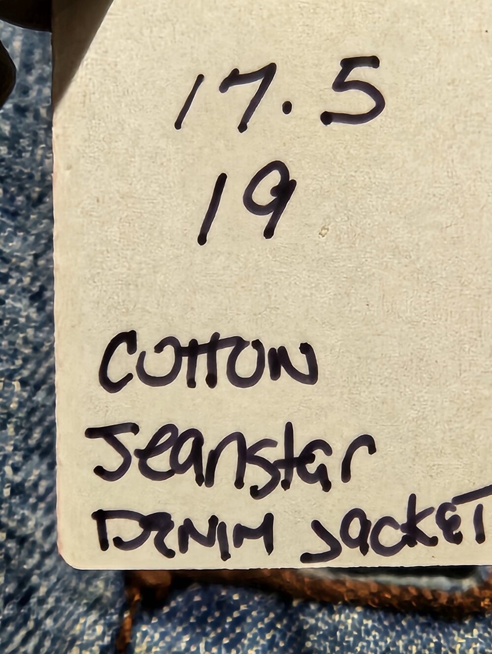 Jeanstar Classic Blue Denim Four Pocket Y2K Jacket (Only) - Picture 6 of 10
